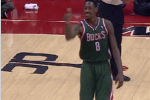 Watch: Bucks' Sanders Mocks Refs with Thumbs Up After Ejection