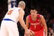 Dec. 17, 2012; New York, NY, USA; New York Knicks point guard Jason Kidd (5) looks to drive past Houston Rockets point guard Jeremy Lin (7) during the second quarter at Madison Square Garden. Mandatory Credit: Debby Wong-USA TODAY Sports