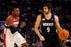 ORLANDO, FL - FEBRUARY 24: Ricky Rubio #9 of the Minnesota Timberwolves and Team Shaq drives against John Wall #2 of the Washington Wizards and Team Chuck during the BBVA Rising Stars Challenge part of the 2012 NBA All-Star Weekend at Amway Center on February 24, 2012 in Orlando, Florida. NOTE TO USER: User expressly acknowledges and agrees that, by downloading and or using this photograph, User is consenting to the terms and conditions of the Getty Images License Agreement. (Photo by Mike Ehrmann/Getty Images)