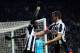 Papiss Cisse and Steven Taylor Celebrate Newcastle's Winner Against Anzhi