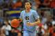 Feb 9, 2013; Coral Gables, FL, USA; North Carolina Tar Heels guard Marcus Paige (5) dribbles during the first half against Miami Hurricanes at the BankUnited Center. Miami won 87-61. Mandatory Credit: Steve Mitchell-USA TODAY Sports