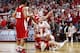 BLOOMINGTON, IN - JANUARY 15: Jared Berggren #40 of the Wisconsin Badgers battles for the ball against Cody Zeller #40 of the Indiana Hoosiers during the game at Assembly Hall on January 15, 2013 in Bloomington, Indiana. Wisconsin defeated Indiana 64-59. (Photo by Joe Robbins/Getty Images)