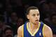NEW YORK, NY - FEBRUARY 27: Stephen Curry #30 of the Golden State Warriors dribbles against the New York Knicks at Madison Square Garden on February 27, 2013 in New York City. NOTE TO USER: User expressly acknowledges and agrees that, by downloading and/or using this photograph, user is consenting to the terms and conditions of the Getty Images License Agreement. The Knicks defeated the Warriors 109-105. (Photo by Bruce Bennett/Getty Images)