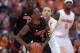 Mar 2, 2013; Syracuse, NY, USA; Louisville Cardinals guard Russ Smith (2) is pressured by Syracuse Orange guard Brandon Triche (20) during the second half a game at the Carrier Dome.Louisville won the game 58-53. Mandatory Credit: Mark Konezny-USA TODAY Sports