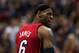 Mar 4, 2013; Minneapolis, MN, USA; Miami Heat forward LeBron James (6) argues a call during the third quarter against the Minnesota Timberwolves at the Target Center. The Heat defeated the Timberwolves 97-81. Mandatory Credit: Brace Hemmelgarn-USA TODAY Sports