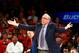 Mar 15, 2013; New York, NY, USA; Syracuse Orange head coach Jim Boeheim reacts on the sidelines against the Georgetown Hoyas during the first half of a semifinal game of the Big East tournament at Madison Square Garden. Mandatory Credit: Debby Wong-USA TODAY Sports
