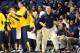 November 25, 2012; Anaheim, CA, USA; California Golden Bears head coach Mike Montgomery reacts during the second half of the championship game of the Directv Classic against the Pacific Tigers at the Anaheim Convention Center. California won 78-58. Mandatory Credit: Jayne Kamin-Oncea-USA TODAY Sports