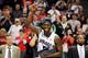 LAS VEGAS, NV - MARCH 11: Gary Bell Jr. #5 of the Gonzaga Bulldogs gestures after his team defeated the Saint Mary's Gaels 65-51 in the championship game of the West Coast Conference Basketball tournament at the Orleans Arena March 11, 2013 in Las Vegas, Nevada. (Photo by David Becker/Getty Images)