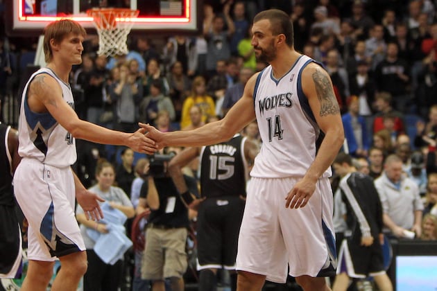 Kirilenko, Pekovic Available to Play vs. Hornets