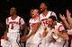 NEW YORK, NY - MARCH 16: Louisville Cardinals players celebrate on the bench against the Syracuse Orange during the final of the Big East Men's Basketball Tournament at Madison Square Garden on March 16, 2013 in New York City. (Photo by Elsa/Getty Images)