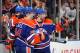 EDMONTON, CANADA - FEBRUARY 16: Ales Hemsky #83 of the Edmonton Oilers celebrates his first period goal on Semyon Varlamov #1 of the Colorado Avalanche during the NHL game at Rexall Place on February 16, 2013 in Edmonton, Alberta, Canada. (Photo by Derek Leung/Getty Images)