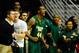January 12, 2013; San Diego, CA, USA; Colorado State Rams players react after a basket during the second half against the San Diego State Aztecs at Viejas Arena. The Aztecs won 79-72 in overtime. Mandatory Credit: Photo By Christopher Hanewinckel-USA TODAY Sports