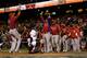 Alex Rios' home run was a cause for celebration for the Puerto Rican team.