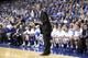 LEXINGTON, KY - FEBRUARY 09: John Calipari the head coach of the Kentucky Wildcats gives instructions to his team during the game against the Auburn Tigers at Rupp Arena on February 9, 2013 in Lexington, Kentucky. (Photo by Andy Lyons/Getty Images)