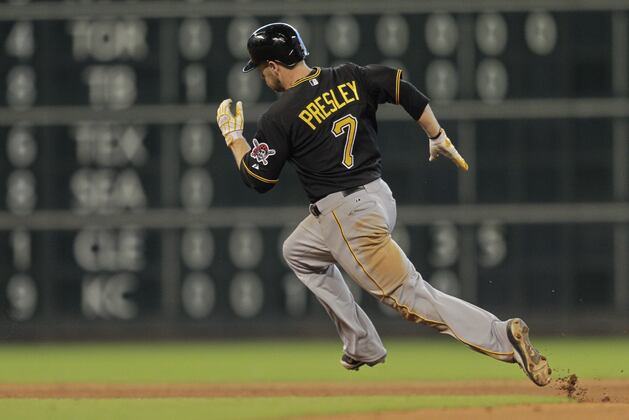 Alex Presley Fighting for Spot in Crowded Pirates OF