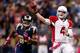 ST LOUIS, MO - OCTOBER 04: Quarterback Kevin Kolb #4 of the Arizona Cardinals passes during the game against the St. Louis Rams at Edward Jones Dome on October 4, 2012 in St Louis, Missouri. (Photo by Jamie Squire/Getty Images)