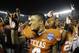 December 28, 2011; San Diego, CA, USA; Texas Longhorns safety Kenny Vaccaro (4) and teammates celebrate following a 21-10 win against the California Golden Bears in the Holiday Bowl at Qualcomm Stadium. Mandatory Credit: Christopher Hanewinckel-USA TODAY Sports
