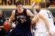 WEST LAFAYETTE, IN - NOVEMBER 09: Mike Muscala #31 of the Bucknell Bison dribbles against the Purdue Boilermakers at Mackey Arena on November 9, 2012 in West Lafayette, Indiana. Bucknell defeated Purdue 70- 65. (Photo by Michael Hickey/Getty Images)