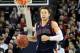 Jan. 10, 2013; Spokane, WA, USA; Saint Mary's Gaels guard Matthew Dellavedova (4) brings the ball down during a game against the Gonzaga Bulldogs during the first half at the McCarthey Athletic Center. Mandatory Credit: James Snook-USA TODAY Sports