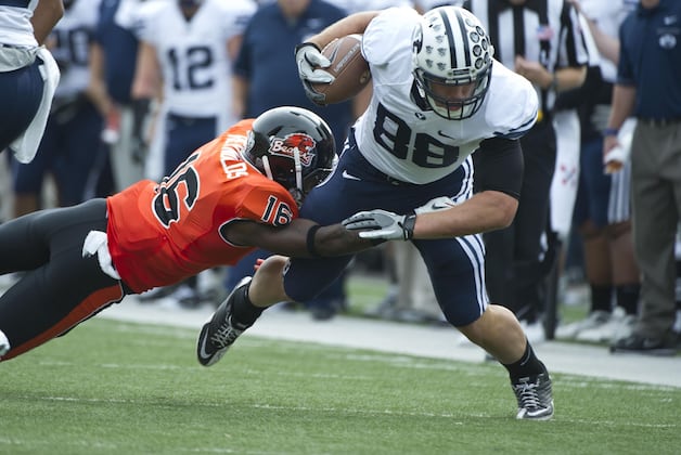 Converted BYU Tight End Holt Takes Approach of Former Teammate in Move to DL