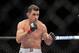 Oct 5, 2012; Minneapolis, MN, USA; Aaron Simpson fights Mike Pierce (not pictured) in their bout at the UFC on FX 5 at the Target Center. Mandatory Credit: Bruce Kluckhohn-USA TODAY Sports