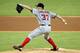 MIAMI, FL - AUGUST 28: Pitcher Stephen Strasburg #37 of the Washington Nationals throws against the Miami Marlins at Marlins Park on August 28, 2012 in Miami, Florida. (Photo by Marc Serota/Getty Images)
