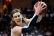 LAS VEGAS, NV - MARCH 11: Kelly Olynyk #13 of the Gonzaga Bulldogs grabs a rebound during the championship game of the West Coast Conference Basketball tournament against the Saint Mary's Gaels at the Orleans Arena March 11, 2013 in Las Vegas, Nevada. Gonzaga won 65-51. (Photo by David Becker/Getty Images)