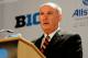 July 26, 2012; Chicago, IL, USA; Big Ten commissioner Jim Delany speaks during the Big Ten media day at the McCormick Place Convention Center. Mandatory Credit: Reid Compton-USA TODAY Sports