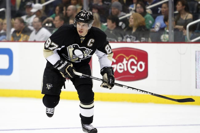 The Caps are trying to be physical with Sidney Crosby tonight