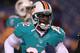 Nov. 15, 2012; Orchard Park, NY, USA; Miami Dolphins running back Reggie Bush (22) takes to the field before a game against the Buffalo Bills at Ralph Wilson Stadium. Mandatory Credit: Timothy T. Ludwig-USA TODAY Sports