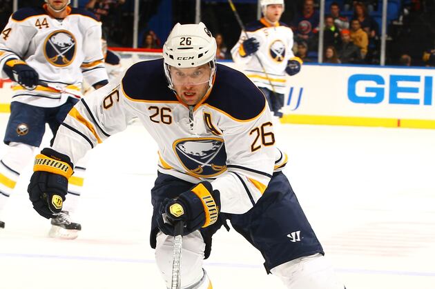 Vanek out vs. Habs Due to Upper-Body Injury