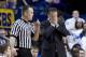 Mar 9, 2013; Lexington, KY, USA; Kentucky Wildcats head coach John Calipari reacts in the game against the Florida Gators in the first half at Rupp Arena. Kentucky defeated Florida 61-57. Mandatory Credit: Mark Zerof-USA TODAY Sports