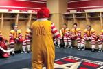 Watch: Ronald McDonald Delivers Pre-Game Speech to CHL Team