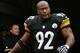 With James Harrison's release, will the Steelers take a pass rusher with their first round draft pick?