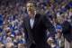 Feb 5, 2013; Lexington, KY, USA; Kentucky Wildcats head coach John Calipari gives instructions to his team in the second half of the game against the South Carolina Gamecocks at Rupp Arena. Kentucky defeated South Carolina 77-55. Mandatory Credit: Mark Zerof-USA TODAY Sports