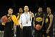 Virginia Commonwealth Men's Basketball head coach, Shaka Smart (center), coached the Rams to a Final Four appearance in 2011