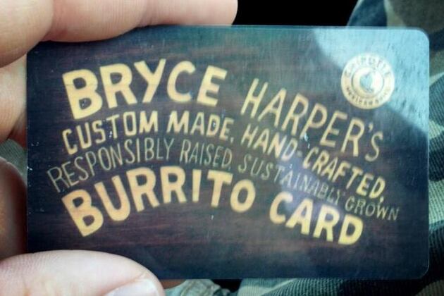 PHOTO: Chipotle Makes Sure Bryce Harper Will Never Go Hungry Again