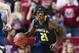 Feb 21, 2013; Philadelphia, PA, USA; La Salle Explorers guard Tyrone Garland (21) brings the ball up court during the first half against the Temple Owls at the Liacouras Center. Mandatory Credit: Howard Smith-USA TODAY Sports