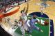 GREENSBORO, NC - MARCH 17: Dexter Strickland #1 of the North Carolina Tar Heels drives to the basket against the Miami Hurricanes during the finals of the Men's ACC Basketball Tournament at Greensboro Coliseum on March 17, 2013 in Greensboro, North Carolina. (Photo by Streeter Lecka/Getty Images)