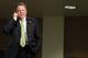 SOUTH BEND, IN - DECEMBER 11: Brian Kelly talks on his phone shortly after being named new football head coach at Notre Dame University on December 11, 2009 in South Bend, Indiana. Kelly most recently led the University of Cincinnati to two consecutive Bowl Championship Series appearances including a perfect 12-0 record this past season. (Photo by Frank Polich/Getty Images)