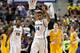 AUBURN HILLS, MI - MARCH 21: Gary Harris #14 of the Michigan State Spartans reacts to a play in the second half against the Valparaiso Crusaders during the second round of the 2013 NCAA Men's Basketball Tournament at at The Palace of Auburn Hills on March 21, 2013 in Auburn Hills, Michigan. (Photo by Gregory Shamus/Getty Images)