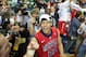 Mar 17, 2013; Nashville, TN, USA; Mississippi Rebels guard Marshall Henderson (22) celebrates after the championship game of the SEC tournament at Bridgestone Arena. Mississippi won 66-63. Mandatory Credit: Joshua Lindsey-USA TODAY Sports