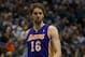 Feb 1, 2013; Minneapolis, MN, USA; Los Angeles Lakers forward Pau Gasol (16) against the Minnesota Timberwolves at the Target Center. The Lakers defeated the Timberwolves 111-100. Mandatory Credit: Brace Hemmelgarn-USA TODAY Sports