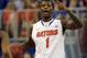 February 9, 2013; Gainesville, FL, USA; Florida Gators guard Kenny Boynton (1) dribbles the ball as he calls a play against the Mississippi State Bulldogs during the first half at the Stephen C. O'Connell Center. Mandatory USA TODAY Sports
