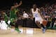 LAS VEGAS, NV - MARCH 16: Shabazz Muhammad #15 of the UCLA Bruins drives around Damyean Dotson #21 of the Oregon Ducks during the Pac-12 Championship game at the MGM Grand Garden Arena on March 16, 2013 in Las Vegas, Nevada. (Photo by Jeff Gross/Getty Images)