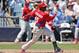 Mar 16, 2013; Tampa, FL, USA; Philadelphia Phillies shortstop Yuniesky Betancourt (25) lines out against the New York Yankees during the top of the sixth inning of a spring training game at George Steinbrenner Field. Mandatory Credit: Derick E. Hingle-USA TODAY Sports