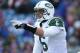 ORCHARD PARK, NY - DECEMBER 30: Mark Sanchez #6 of the New York Jets calls an audible during an NFL game against the Buffalo Bills at Ralph Wilson Stadium on December 30, 2012 in Orchard Park, New York. (Photo by Tom Szczerbowski/Getty Images)