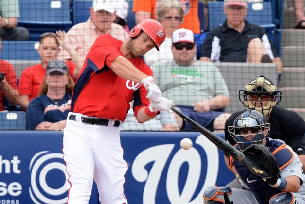 Bryce Harper Scratched from Lineup Due to Swollen Thumb