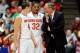 DAYTON, OH - MARCH 22: Head coach Thad Matta of the Ohio State Buckeyes talks to Aaron Craft #4 and Lenzelle Smith, Jr. #32 in the first half against the Iona Gaels during the second round of the 2013 NCAA Men's Basketball Tournament at UD Arena on March 22, 2013 in Dayton, Ohio. (Photo by Jason Miller/Getty Images)