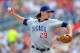 WASHINGTON, DC - SEPTEMBER 03: Jeff Samardzija #29 of the Chicago Cubs pitches against the Washington Nationals at Nationals Park on September 3, 2012 in Washington, DC. (Photo by Greg Fiume/Getty Images)